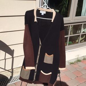Knit long cardigan